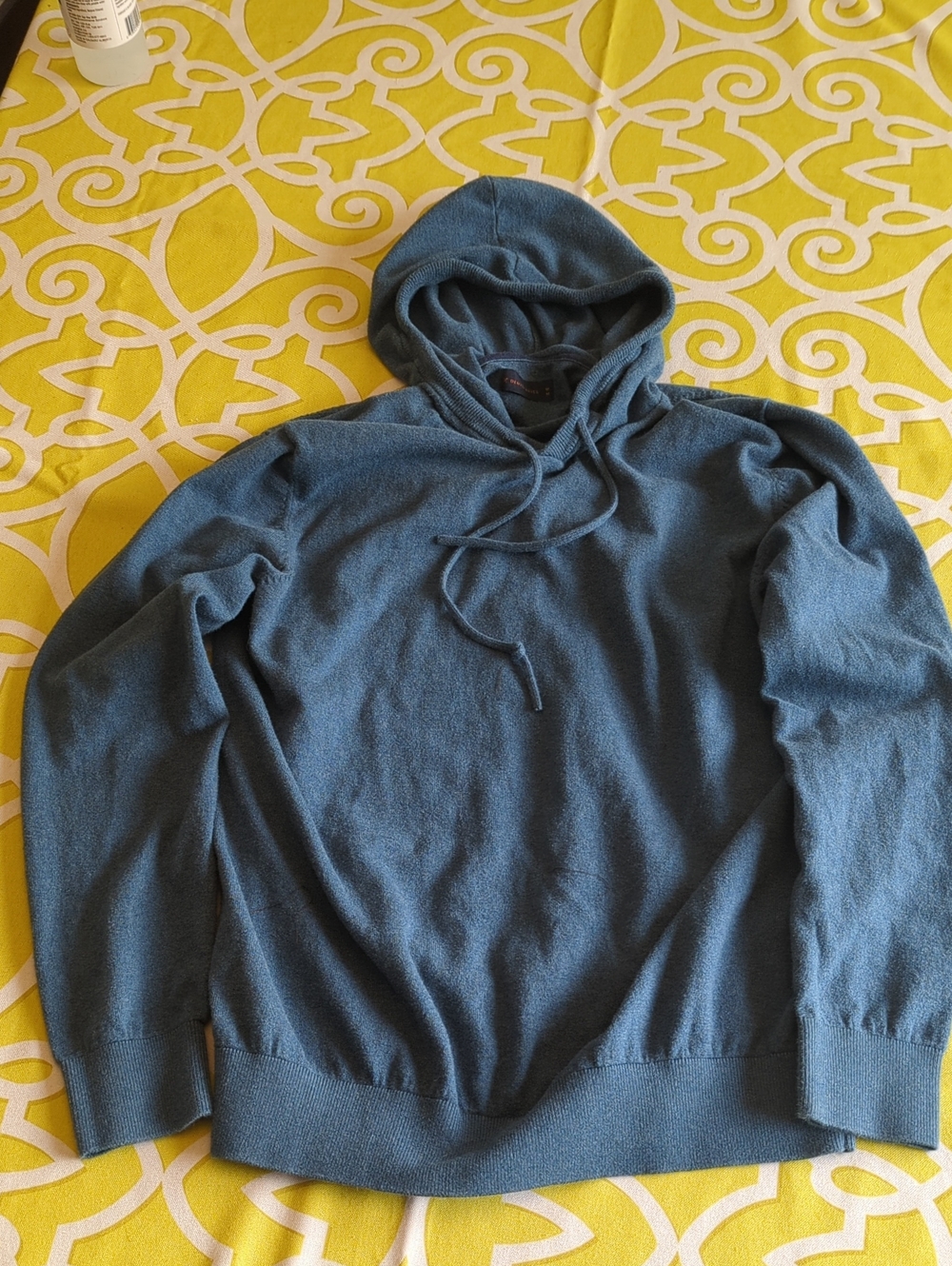Denver Hayes Slate Blue Hooded Knit Pullover
